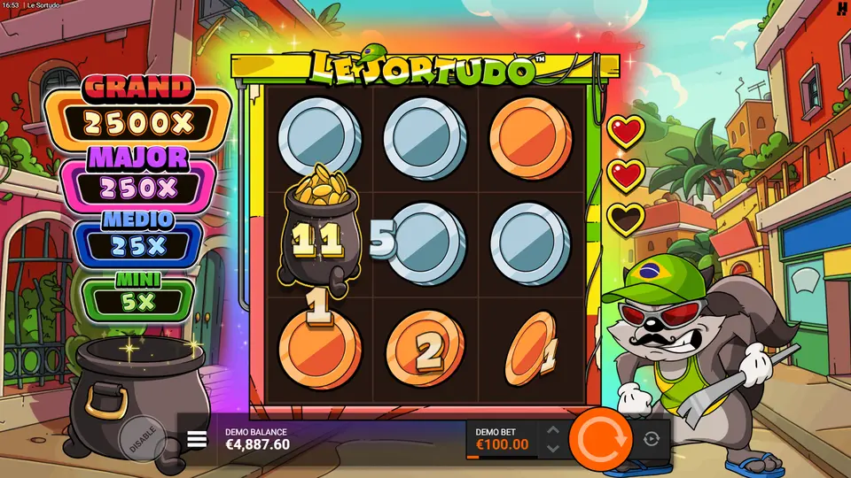 Le Sortudo Rainbow Epic Drop Hold & Win guaranteed full grid with Coins and Pot of Gold already present
